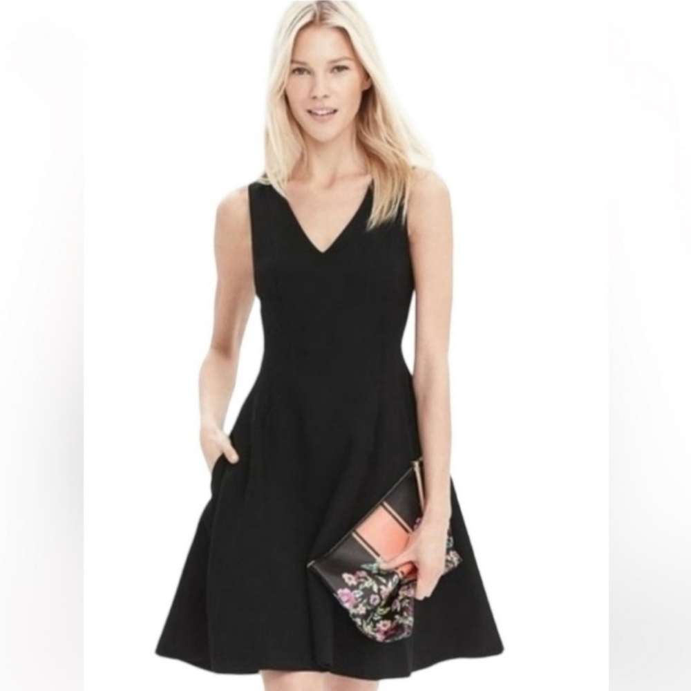 Banana Republic Black Midi Dress